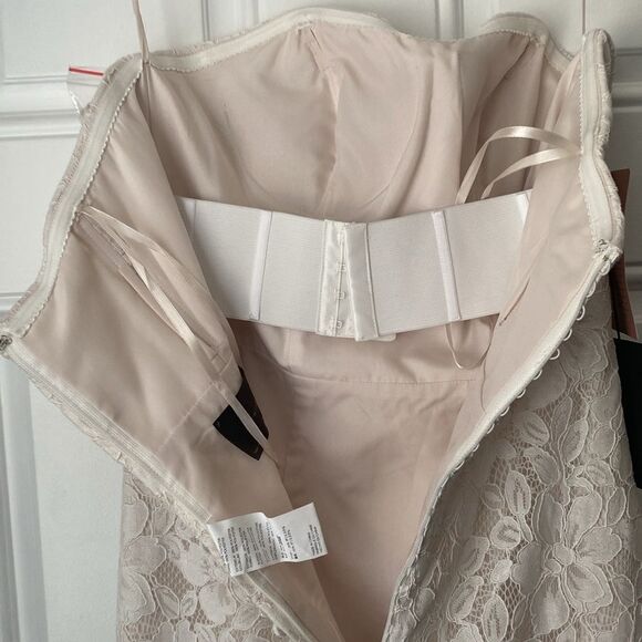 NWT BHLDN Whispers & Echoes Eastcote Strapless Bridal Wedding Gown Dress Size 8 - Picture 14 of 16